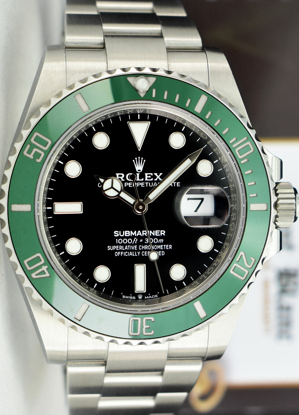 ROLEX – 41mm Stainless SUBMARINER Black Green STARBUCKS 126610LV – SANT BLANC