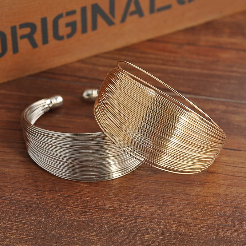 Women’s Bracelet Romantic Personality Trend Multi-Layer Opening Wide Type Jewelr