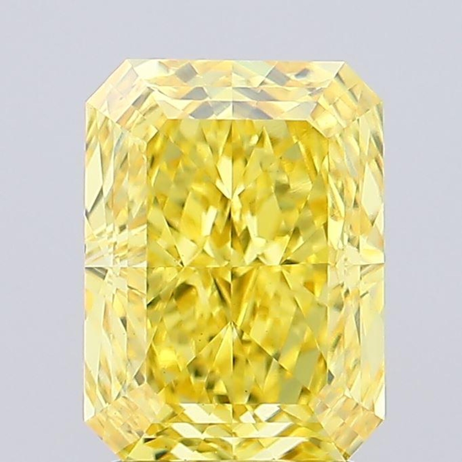 CERTIFIED 4.15 Ct Natural Yellow Diamond Radiant Cut LOOSE VVS1/ 10.7 mm