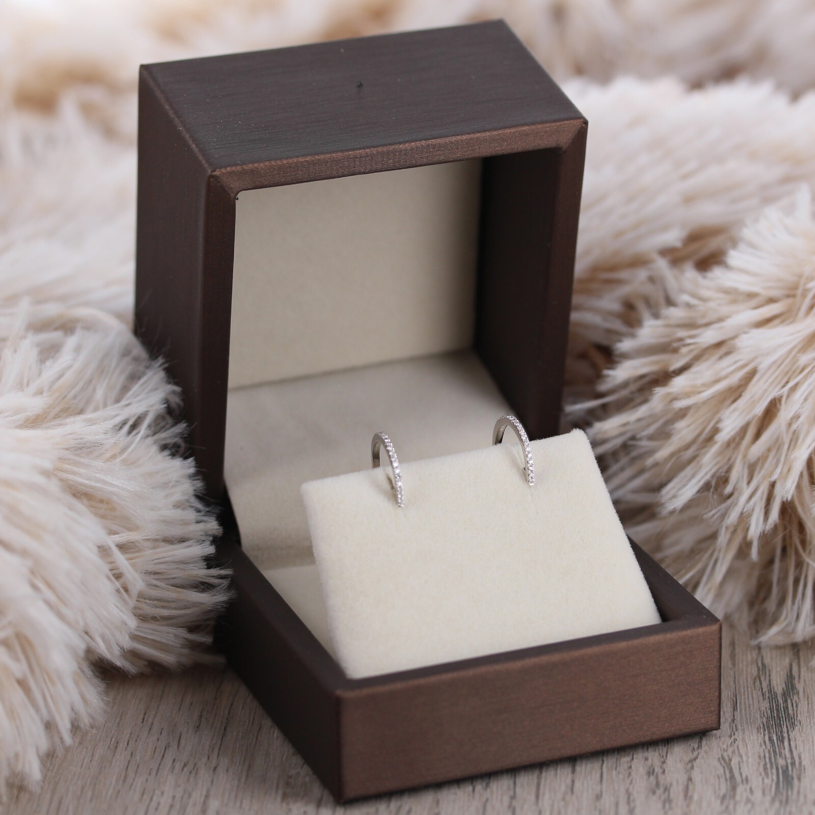 Diamond Huggies, 14kt Yellow / White Gold, Fine Jewelry, 14mm Diamond Earrings