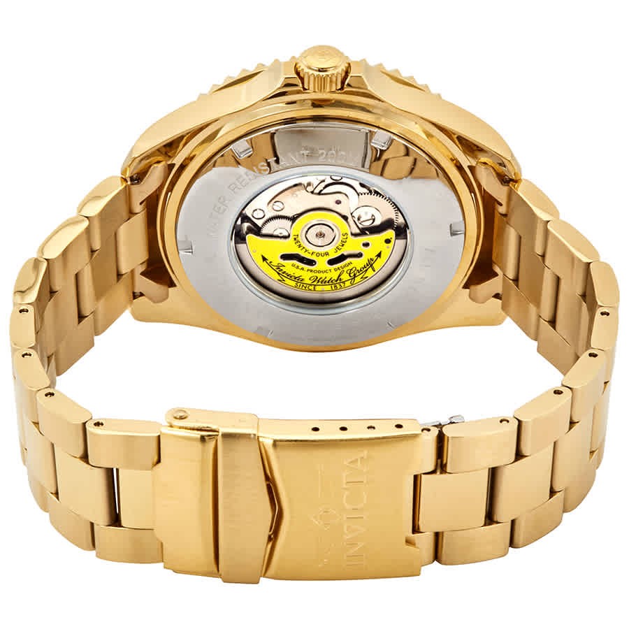 Invicta Pro Diver Automatic Date Blue Dial Yellow Gold-tone Men’s Watch 28951