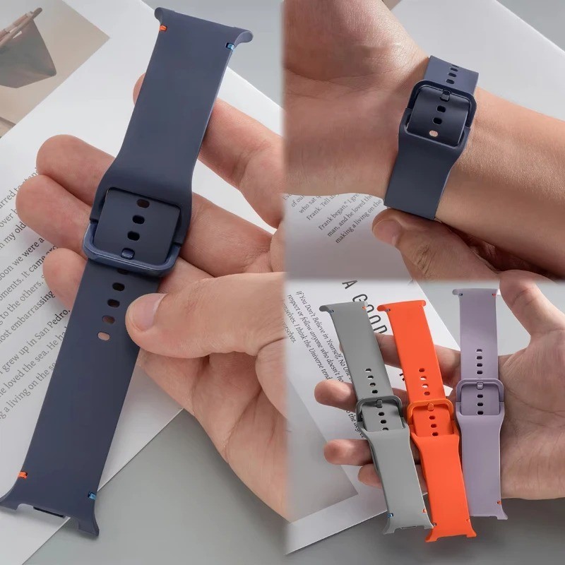 Silicone Watch Band For Samsung Galaxy Watch 8 40mm 44mm Classic 46mm Strap