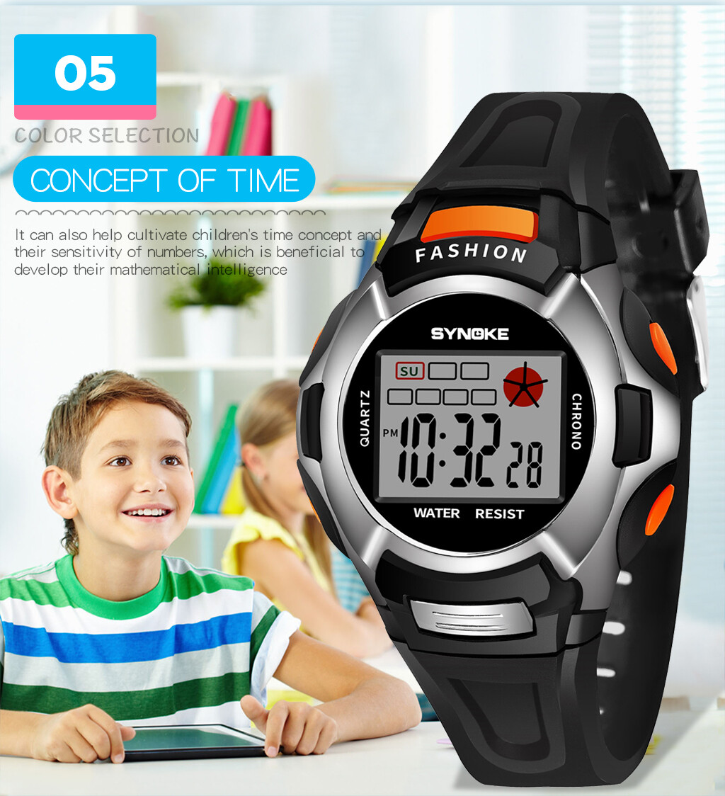 Kids Digital Electronic Watch Waterproof Children Boys Girls Sports LED Watches