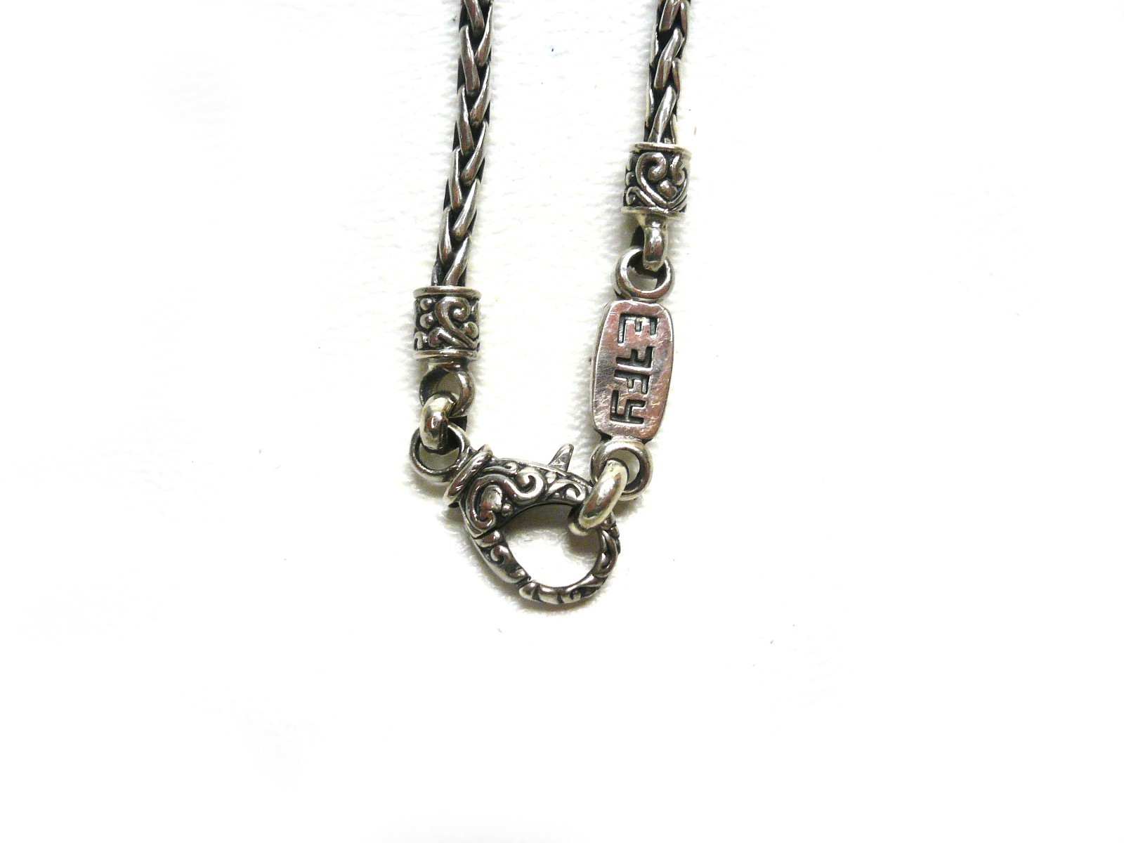 EFFY Sterling Silver Pendant Necklace Balissima Green Praesolite Gemstone