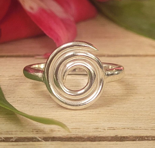 Women’s Daily Wear Jewelry Solid Metal Circle Toe Ring White Gold Plated Silver