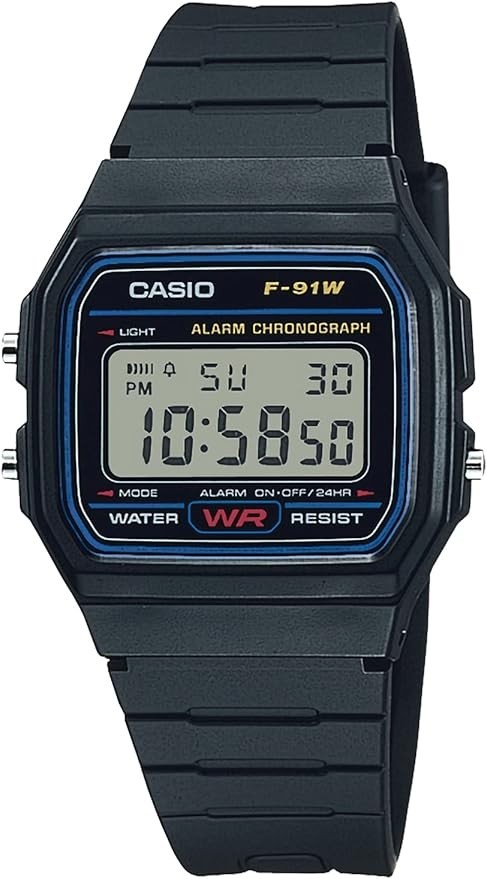 CASIO Collection STANDARD F-91W-1JH Digital Wristwatch