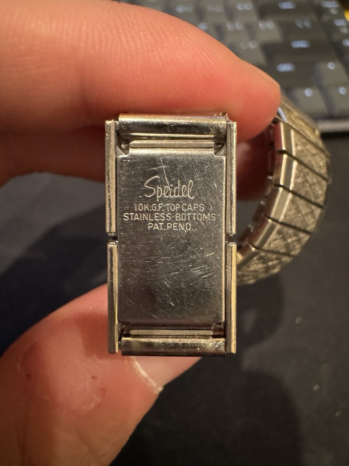 Vintage Longines 14k White Gold Watch With Diamond Dial *10k Gold Filled Band*