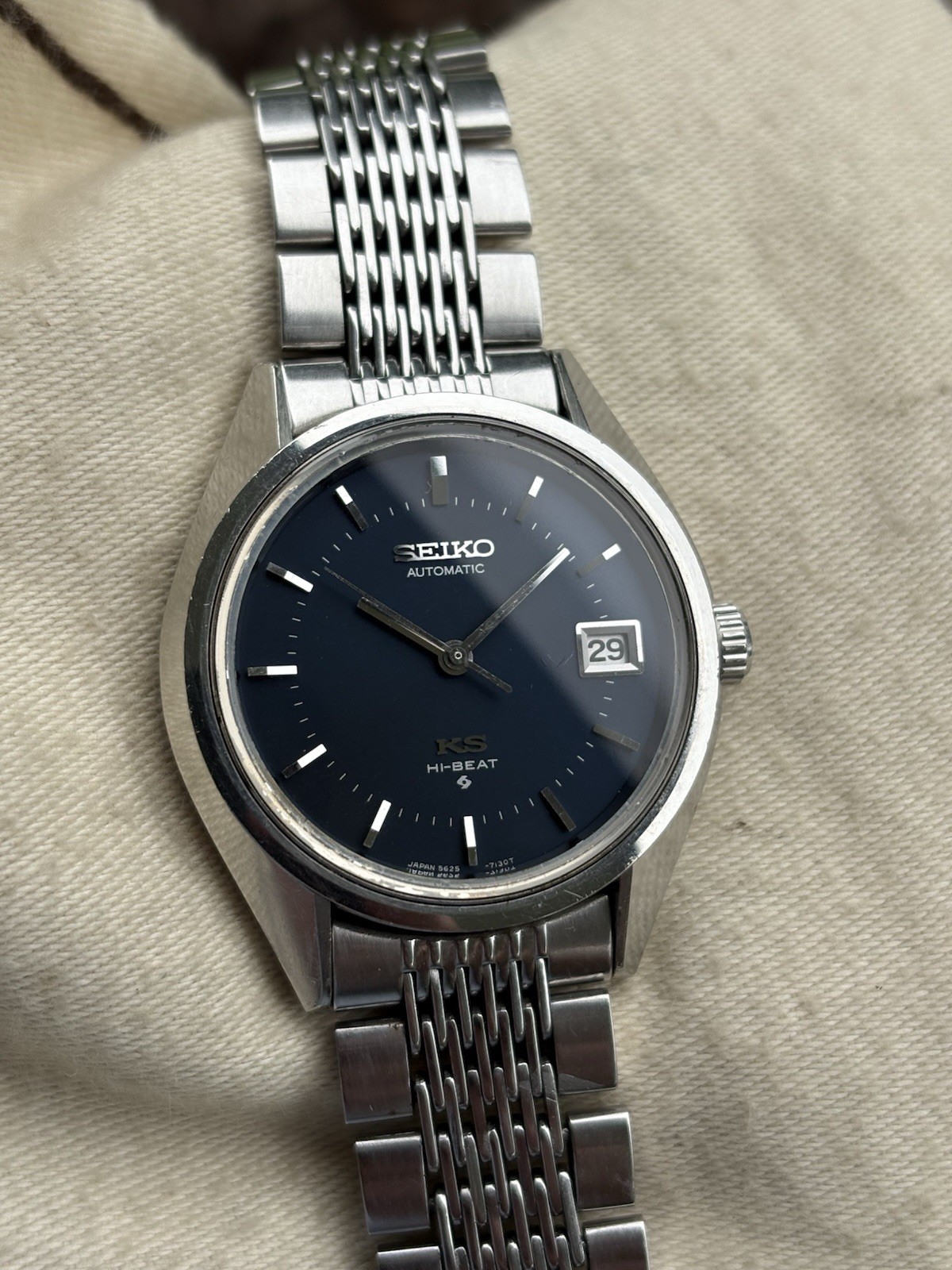King Seiko 5625-7110 Hi-Beat | Original Blue Dial | Serviced 2025 | Vintage 1972