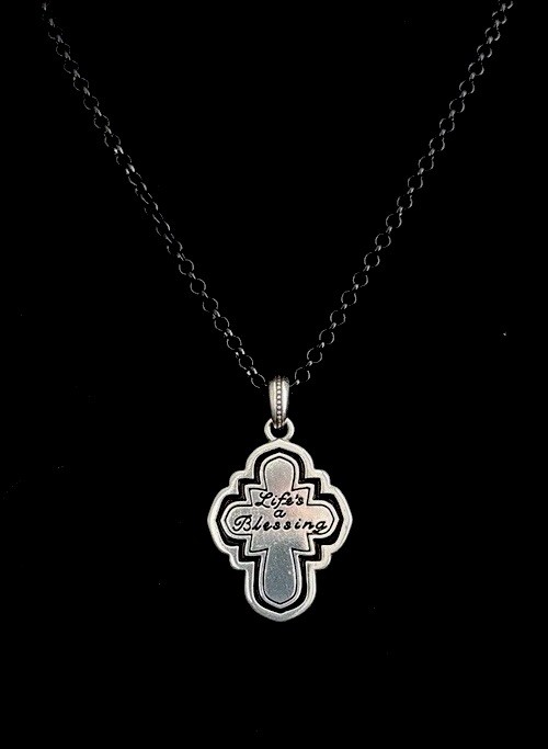 Brighton Necklace Monarch Joy Life Is A Blessing Cross NWT