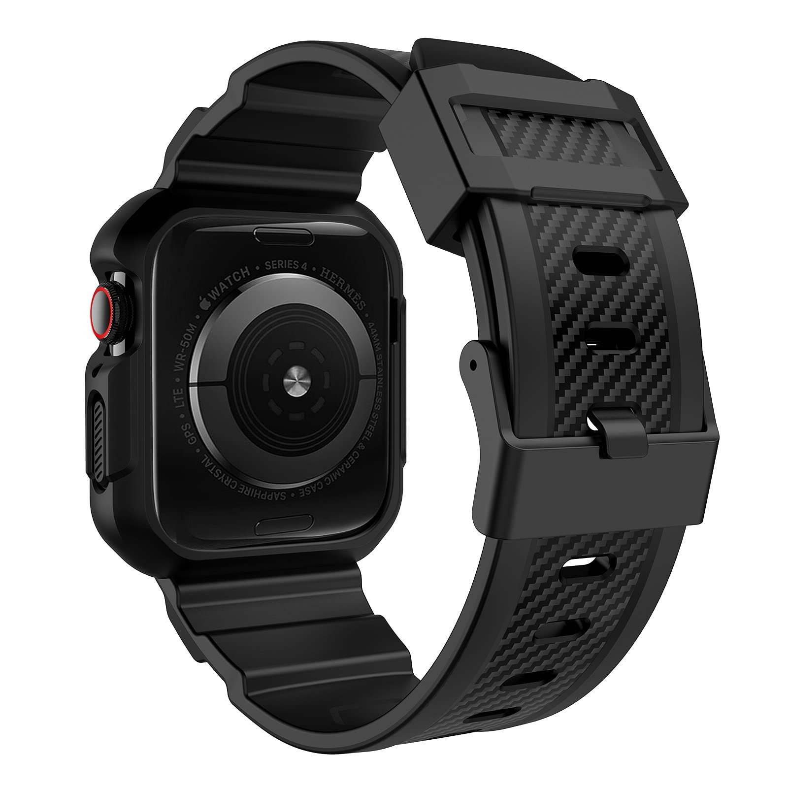 OROBAY Rugged Band Compatible with Apple Watch Band 45mm/44mm/42mm with Case,