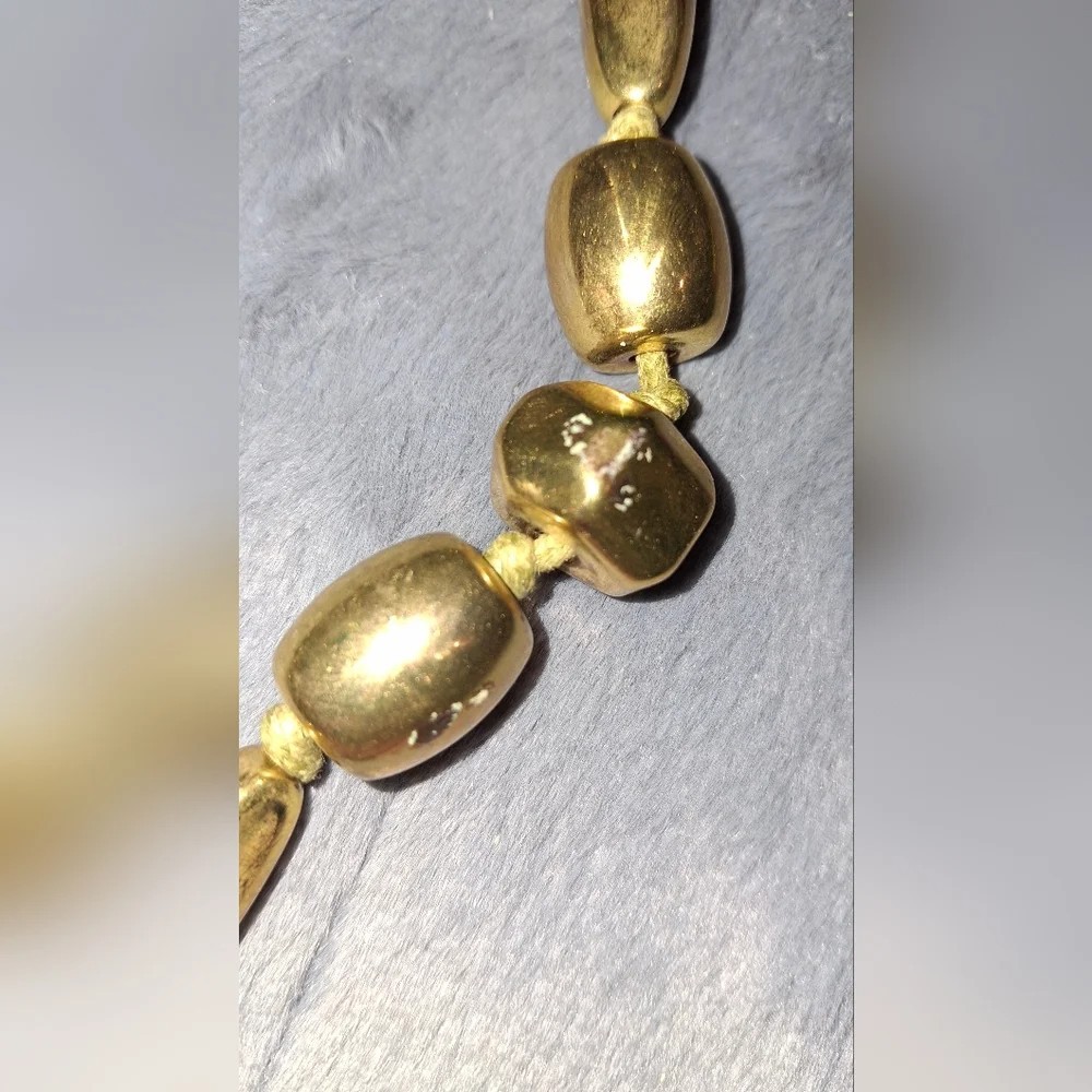 Bijoux Terner Jewelry Set Earrings & Necklace – New chunky geometric goldtone