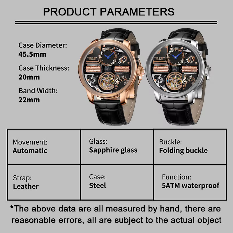 PINDU Watch New TOP Men Mechanical Watch Godfather Fashionable Classic Jacob