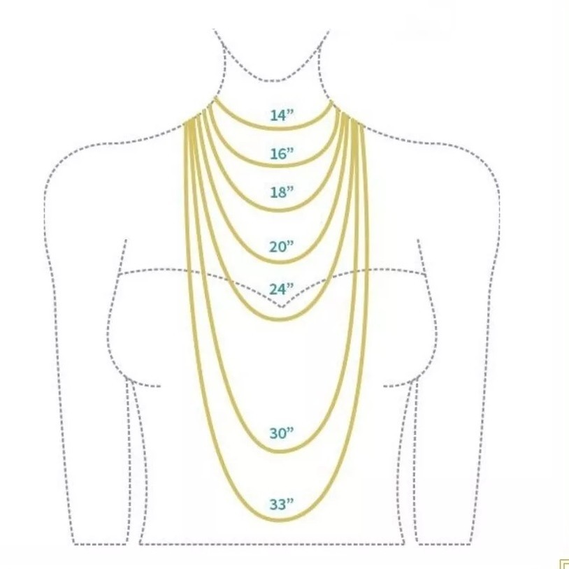 H12 Necklace 24k Gold Plated Men Women Jewelry Weight 8 Baht 26″ Double ring Gem