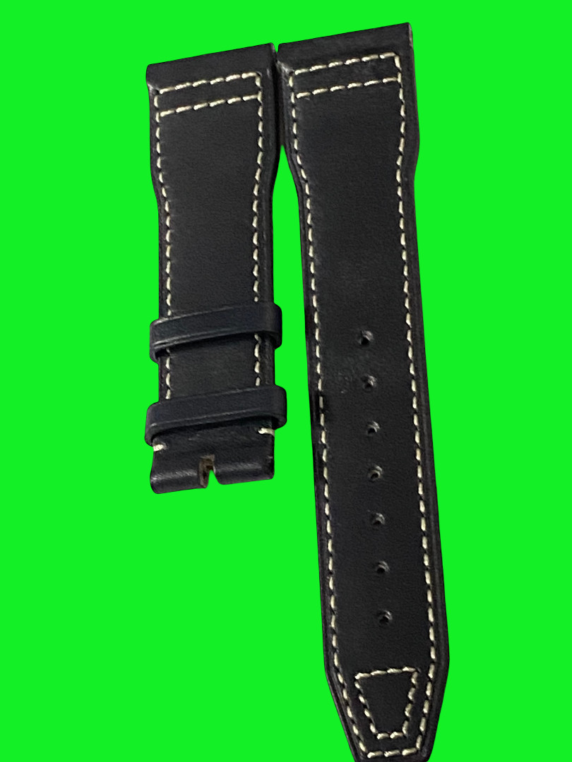 21 mm black silicone strap easy fit strap suitable to Watches Portofino IWC
