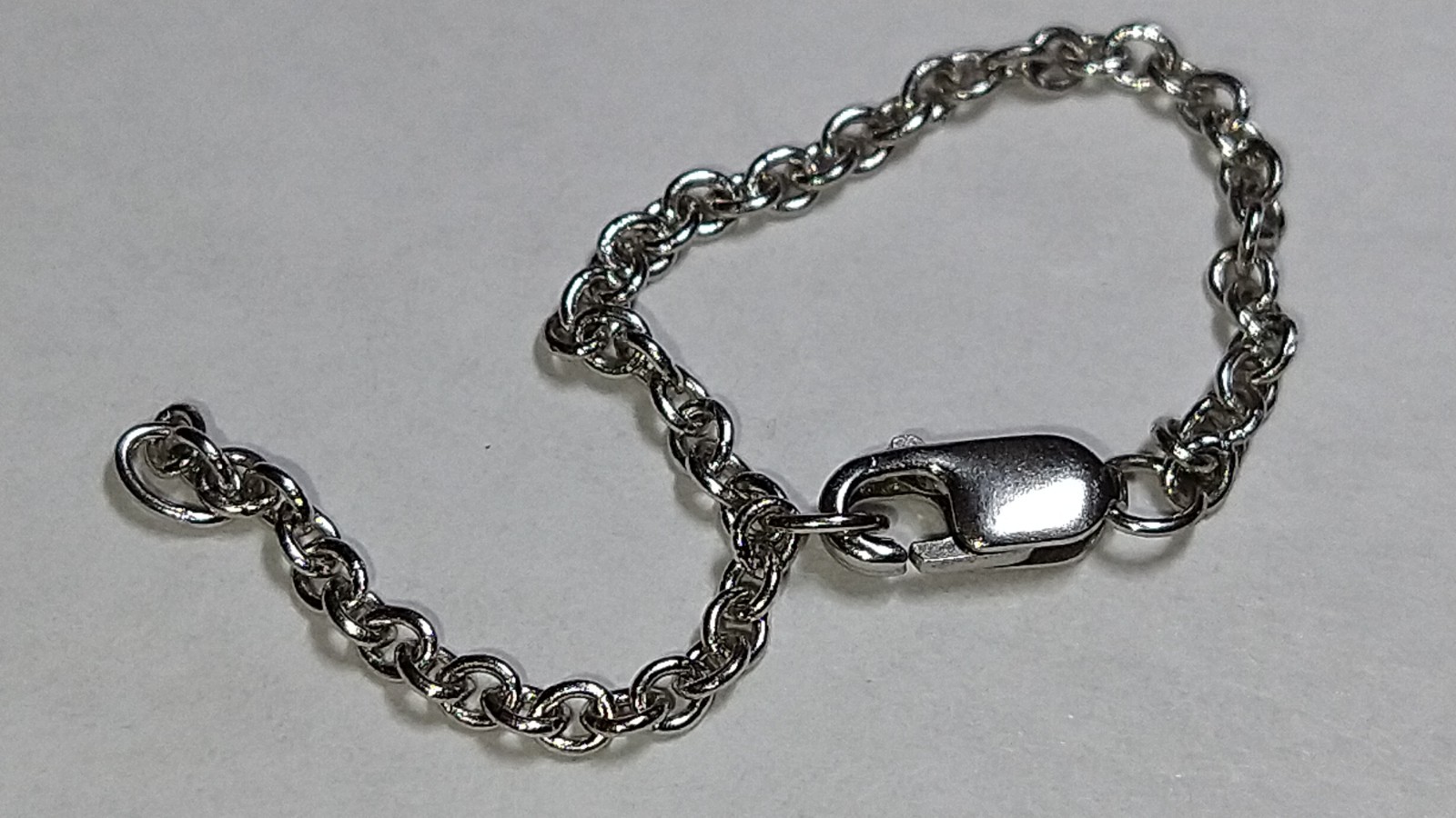 Solid platinum adjustable extender chain 2.25 and 3.25 inches 1.48 grams – pt950