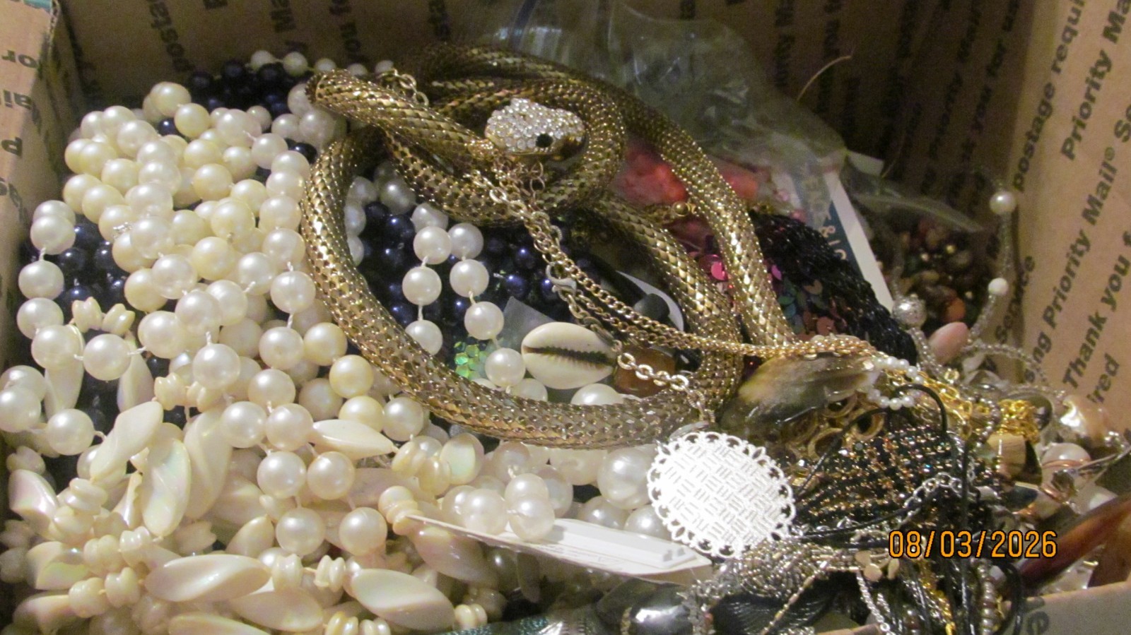 New/Vintage 10 lb junk drawer- jewelry supplies- good wearable jewelry