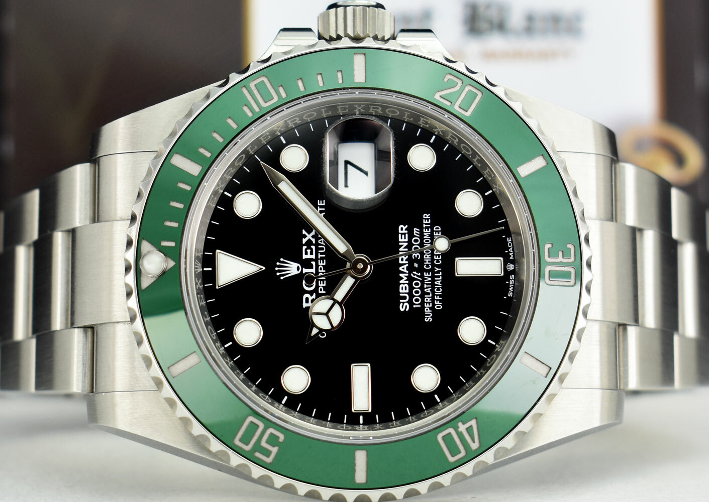 ROLEX – 41mm Stainless SUBMARINER Black Green STARBUCKS 126610LV – SANT BLANC