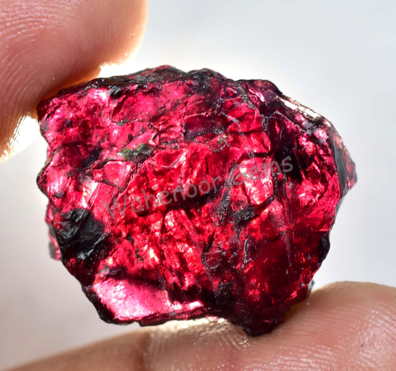 49.30 Ct Natural Red Brown Painite Rough Facet Top Quality Mogok AGL Certified
