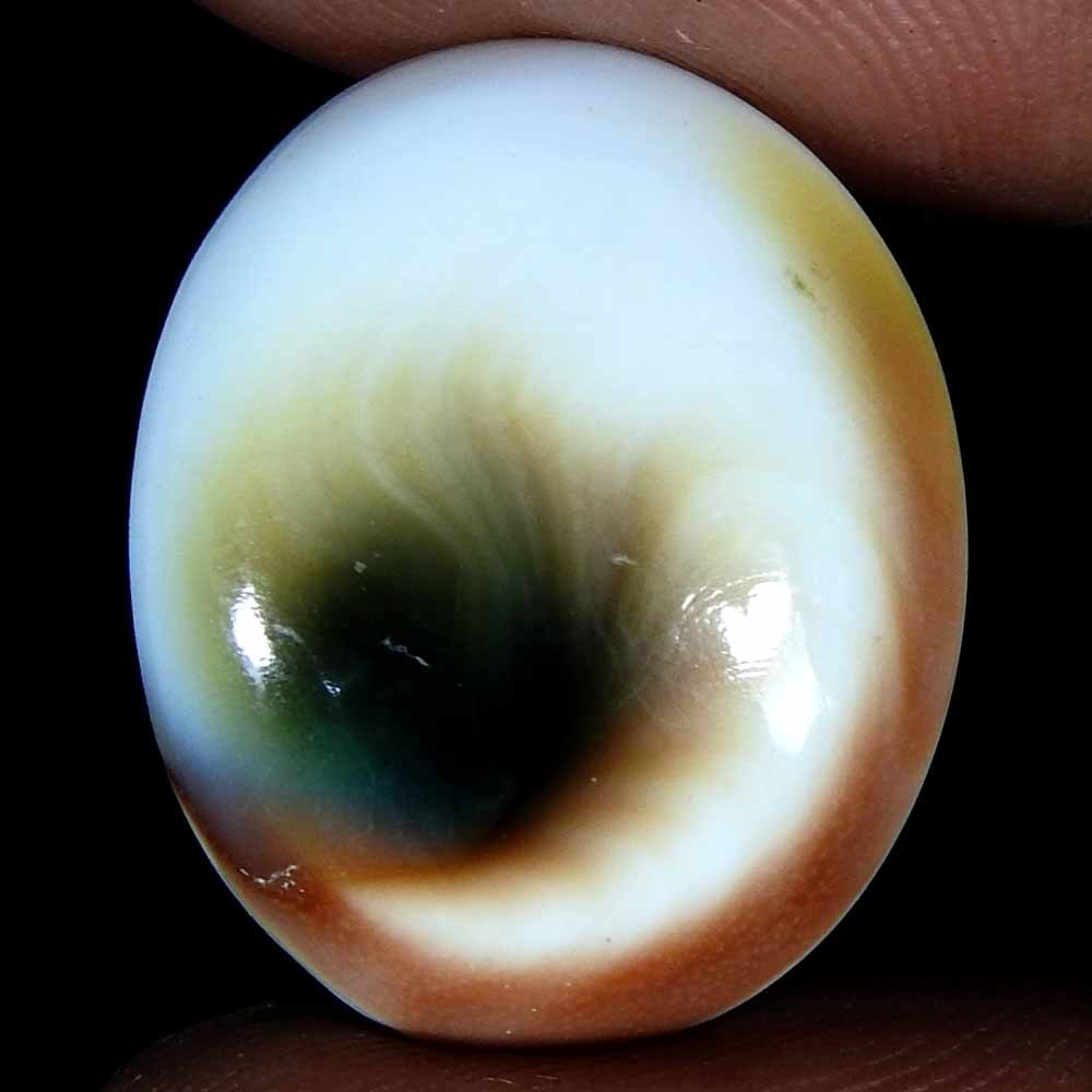 25.80Cts100%Natural Shiva Eye Jasper Oval Cabochon(22x18x5)Loose Gemstone