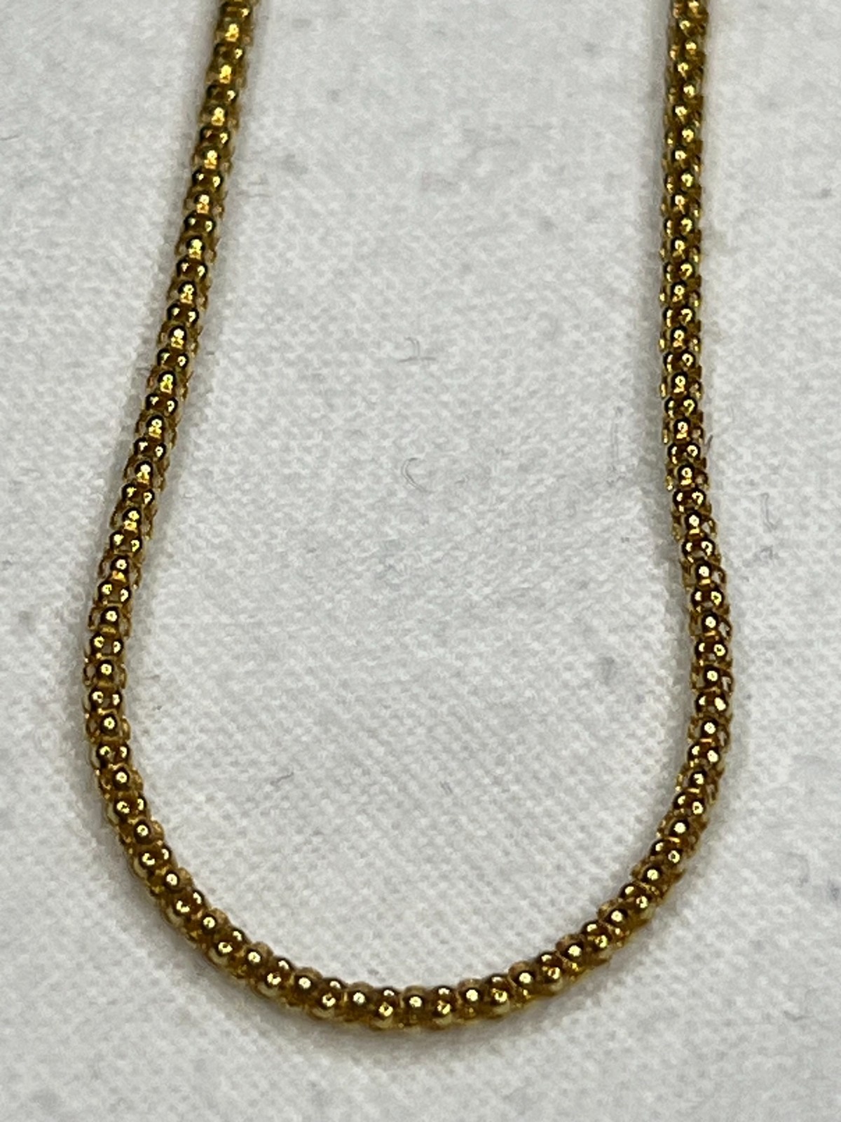7″ Italian-Made Gold-Over S925 Popcorn Style Bracelet – 1mm Width