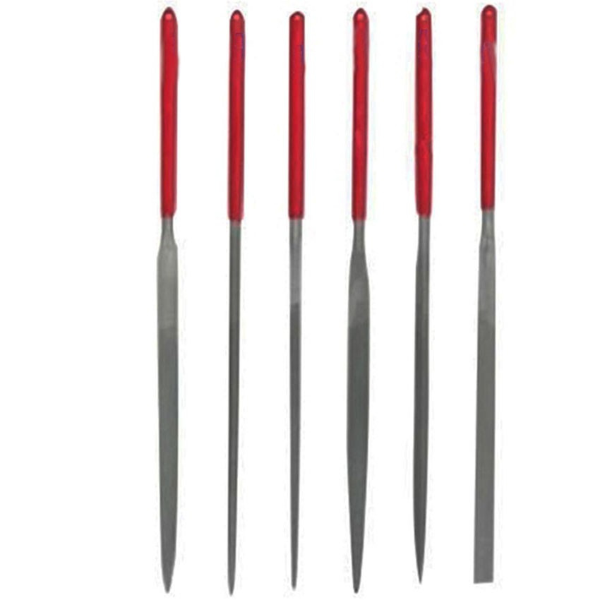 6-Piece Needle File Set Fine Cut Hardened Steel Jewelry Craft Hand Files