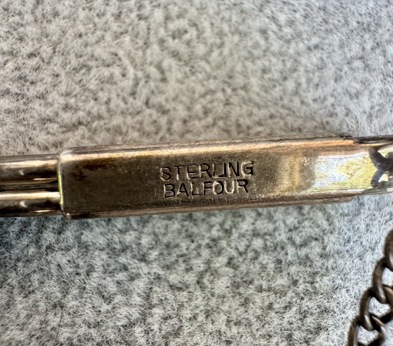Vintage National Park Service Sterling Silver Tie Chain by Balfour – NPS .925