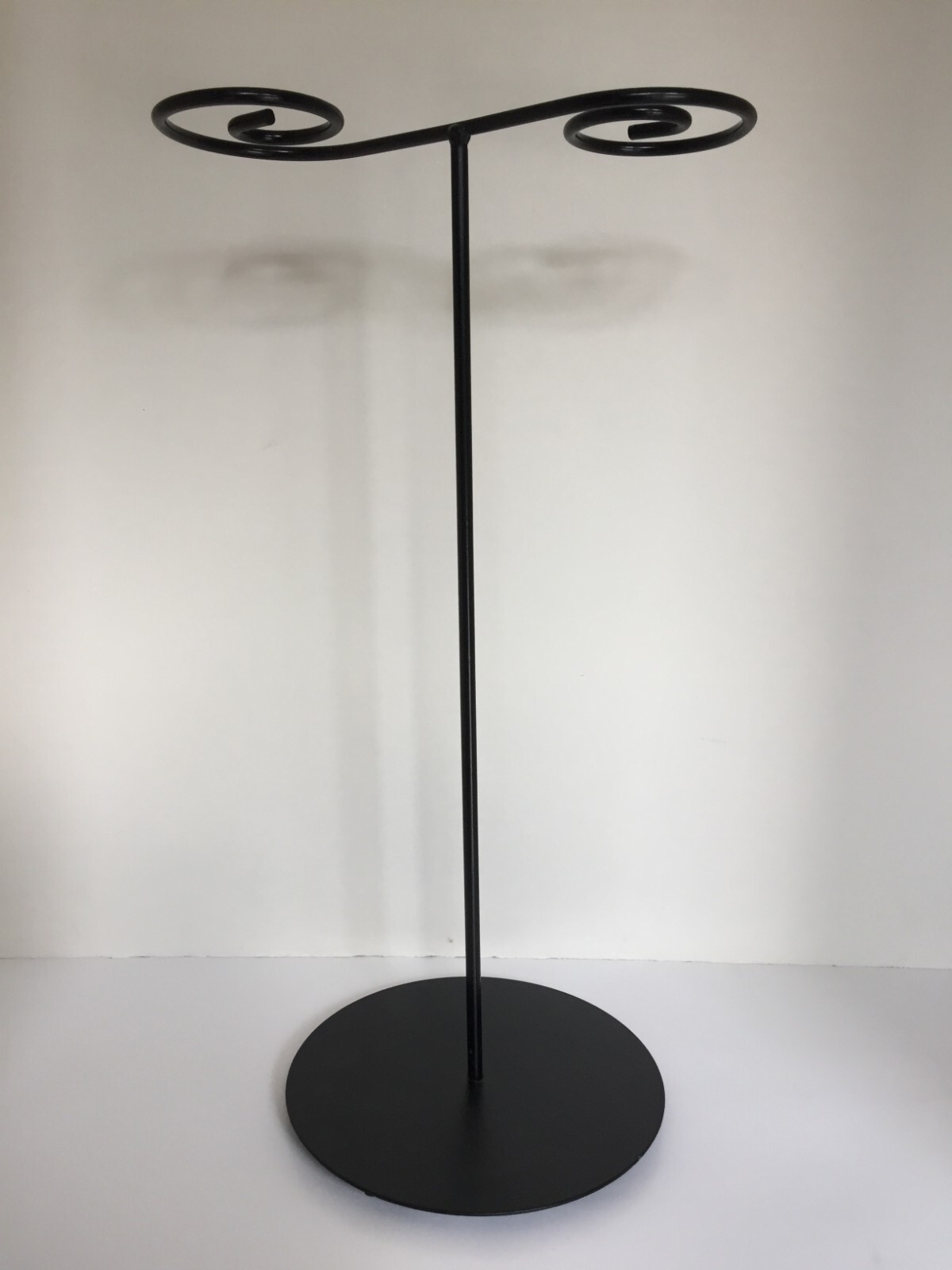 5 Tall Black Metal Wire Countertop Jewelry Display Stand Hanging Necklace 14.5″