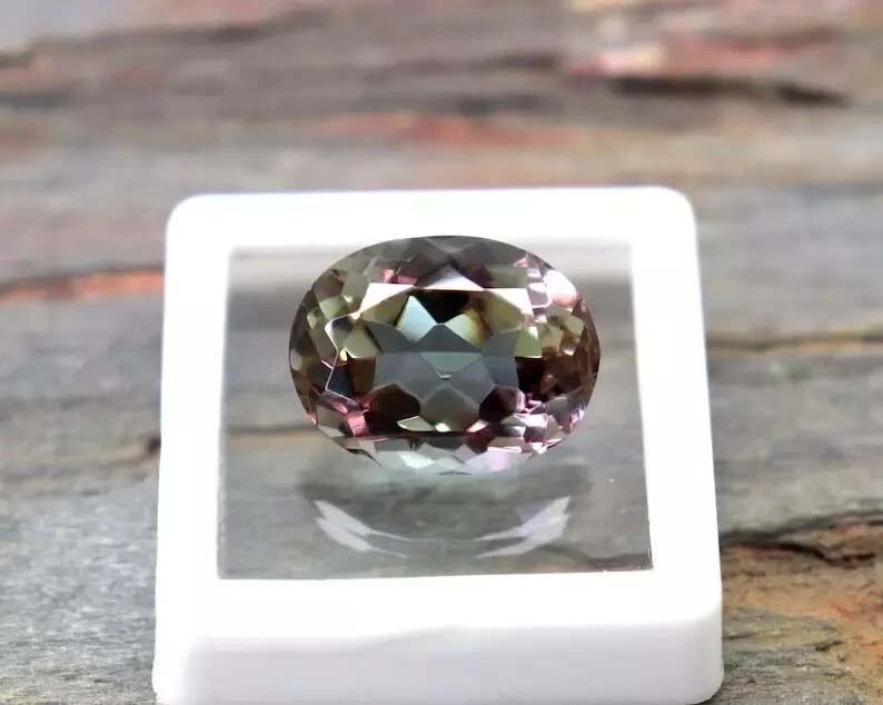 120Ct Natural Russian Color Changing Alexandrite Gemstone Oval Cut Gemstone
