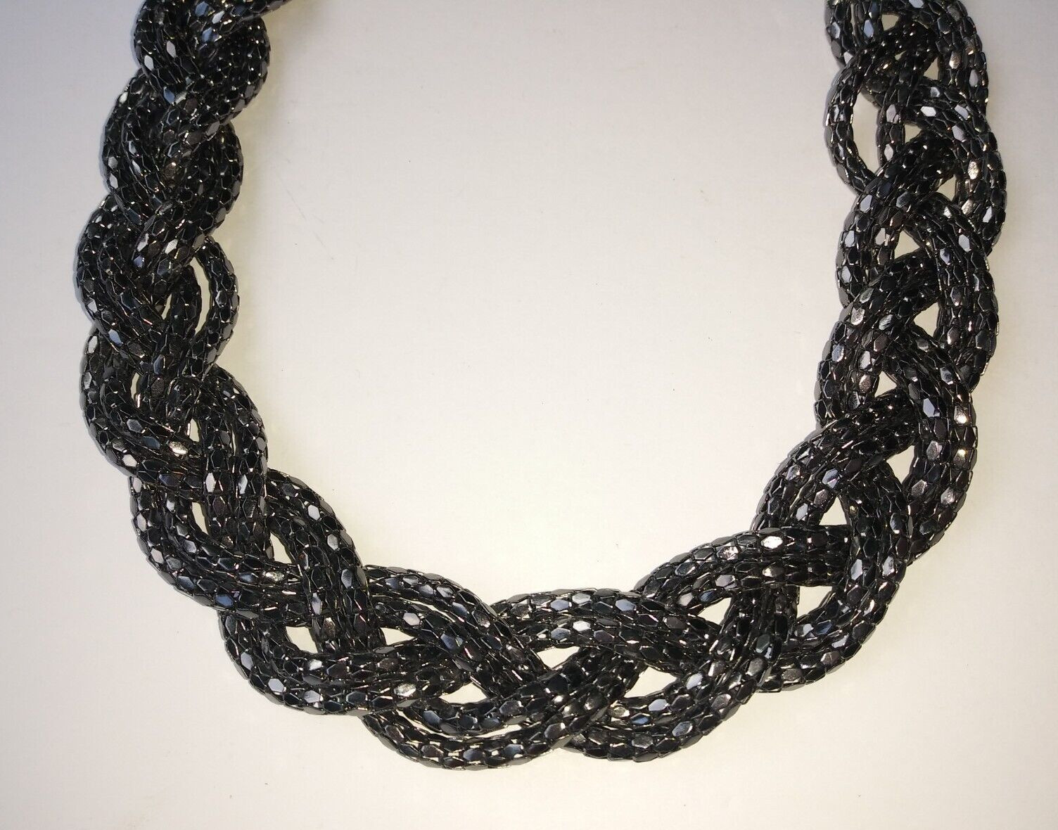Braided Rope Design Chain Necklace Fashion Costume Jewelry