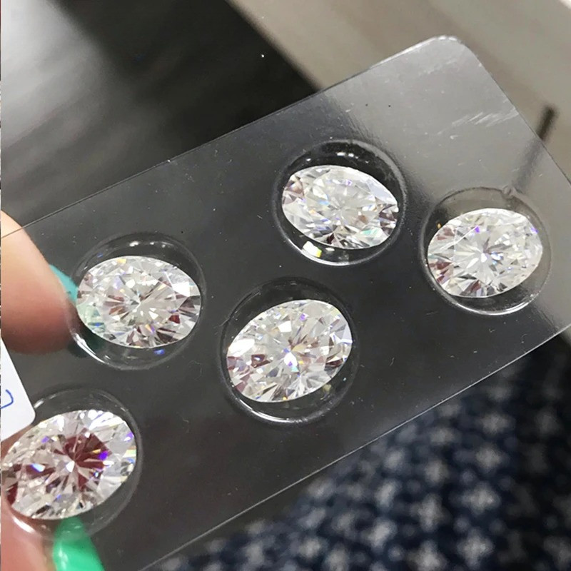 Rare 1-5pcs Oval Cut 0.1-3ct Moissanite Loose D Color GRA VVS1 Wholesale Price
