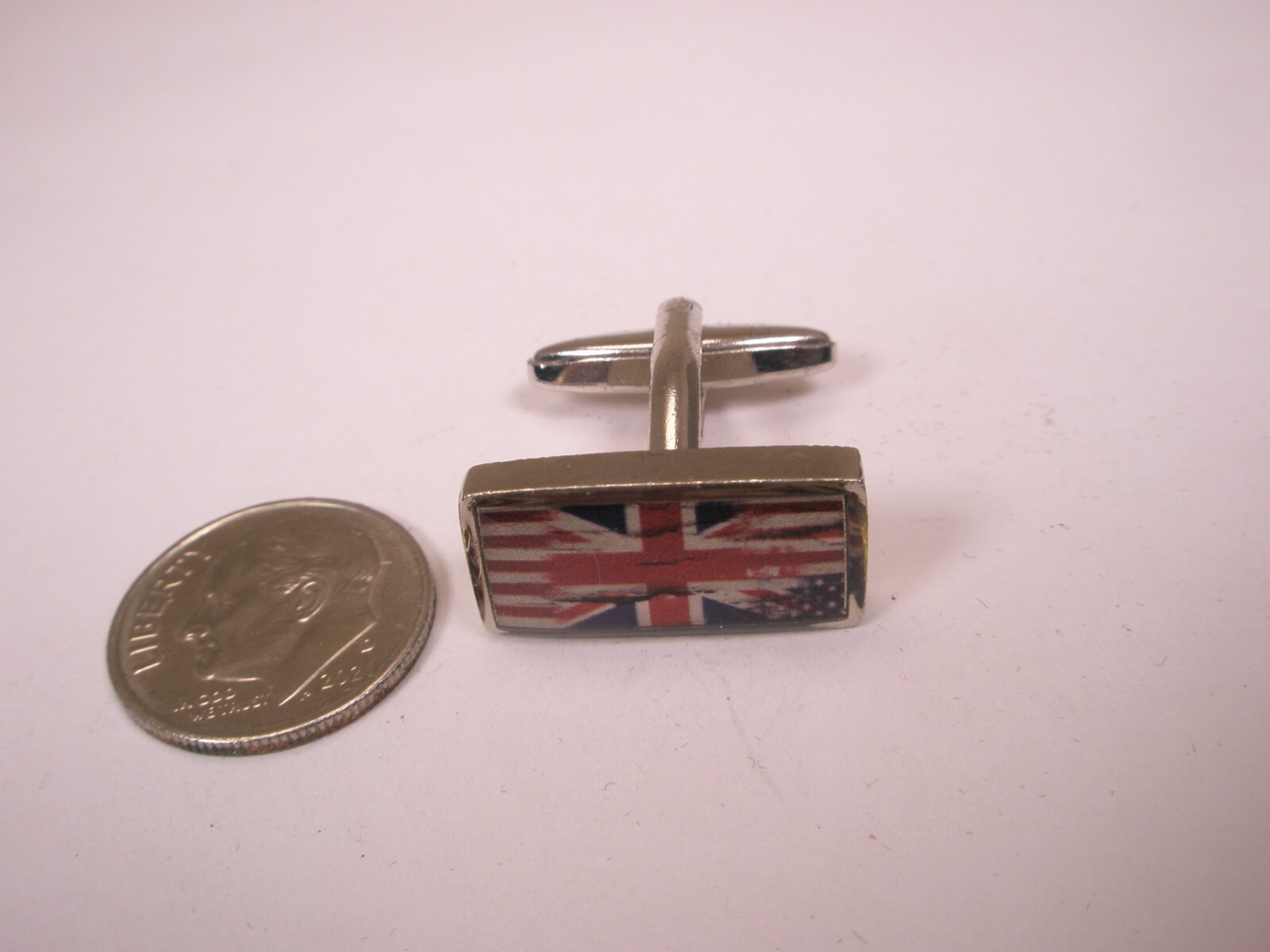 UK United Kingdom Flag Jack SINGLE MODERN Cuff Link replace lost/broken zi17