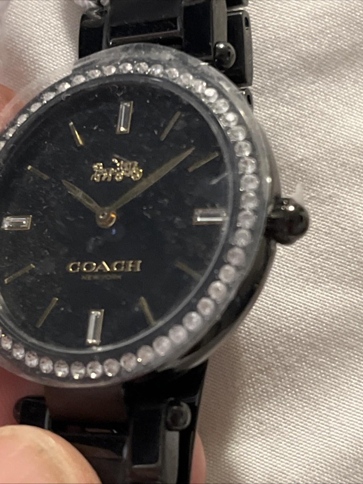 Women’s Black Coach Analog Watch NWT