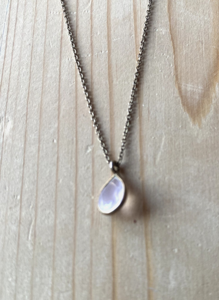::925 SILVER CHAIN PACKAGE CHAIN GOLD PLATED WITH 1 x PENDANT ROSE QUARTZ HALLMARKED CLASSY