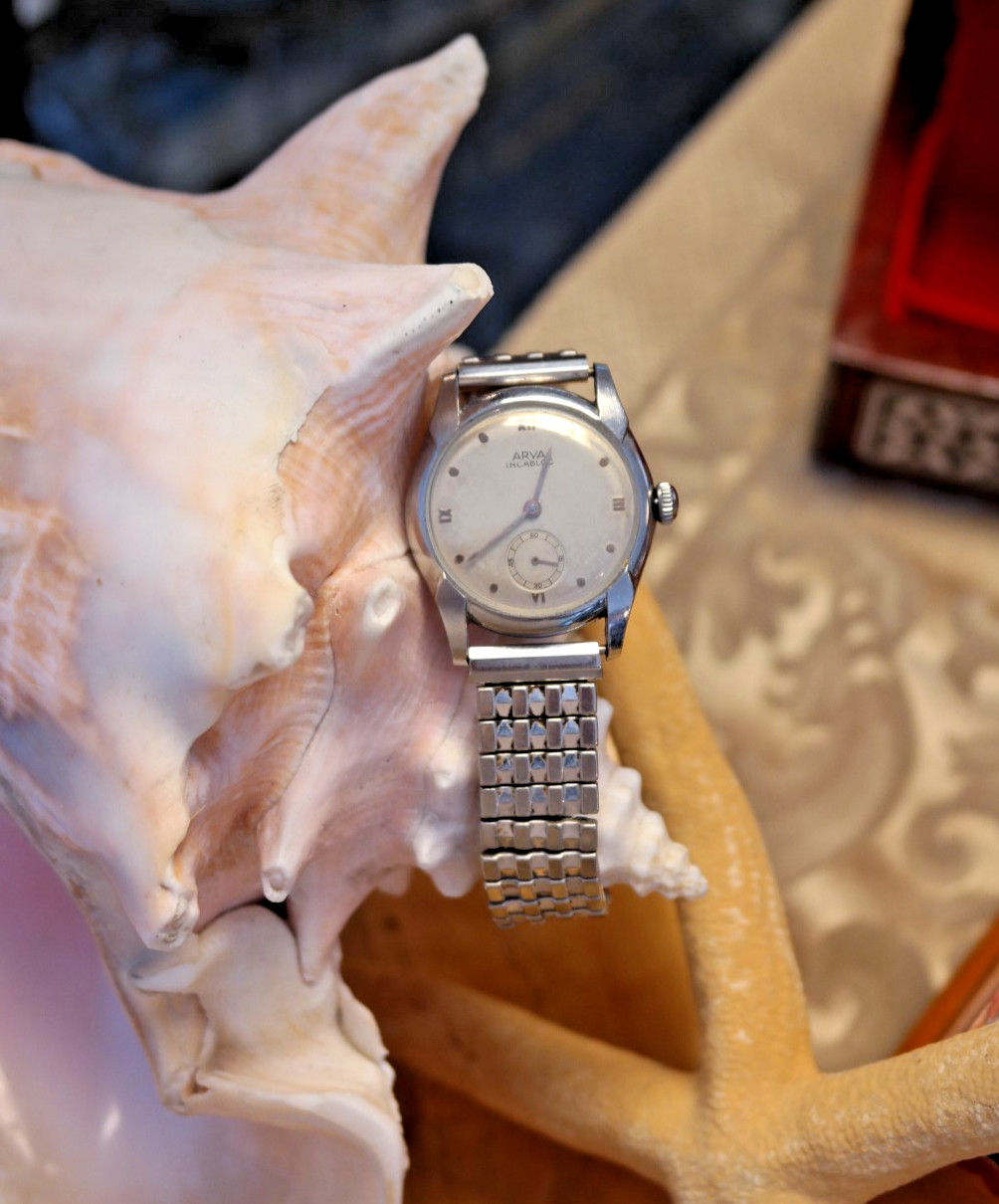 Mid-20th Century ARVO ICABLOC Wristwatch – Nice Kreisler Diamond Mesh Band