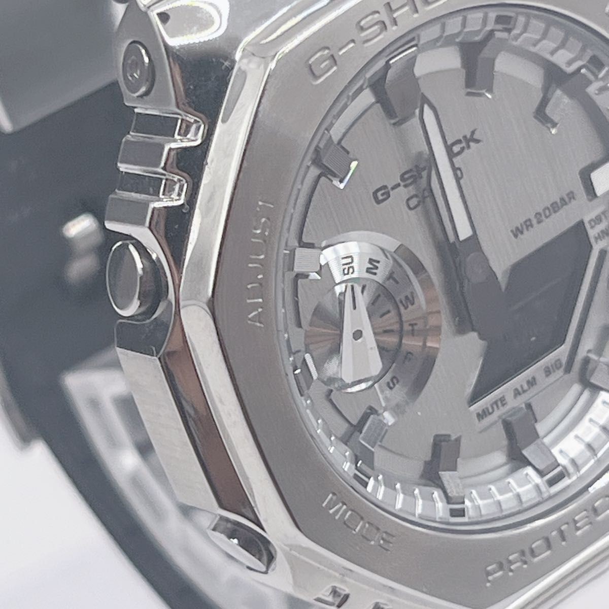 item CASIO G SHOCK GM 2100 1AJF metal bezel men’s wristwatch analog digital silv
