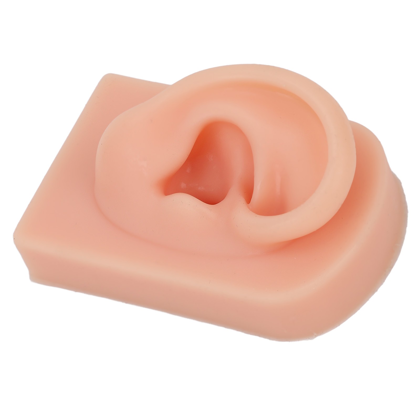 Soft Silicone Ear Model Reusable For Piercing Training (Light Complexion)
