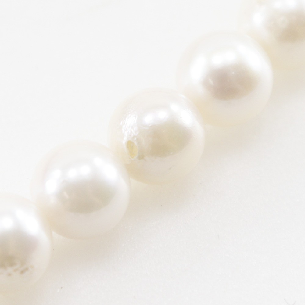 Pearl Necklace7.5～8.0ｍｍ Pearl/Silver 36.3g Women