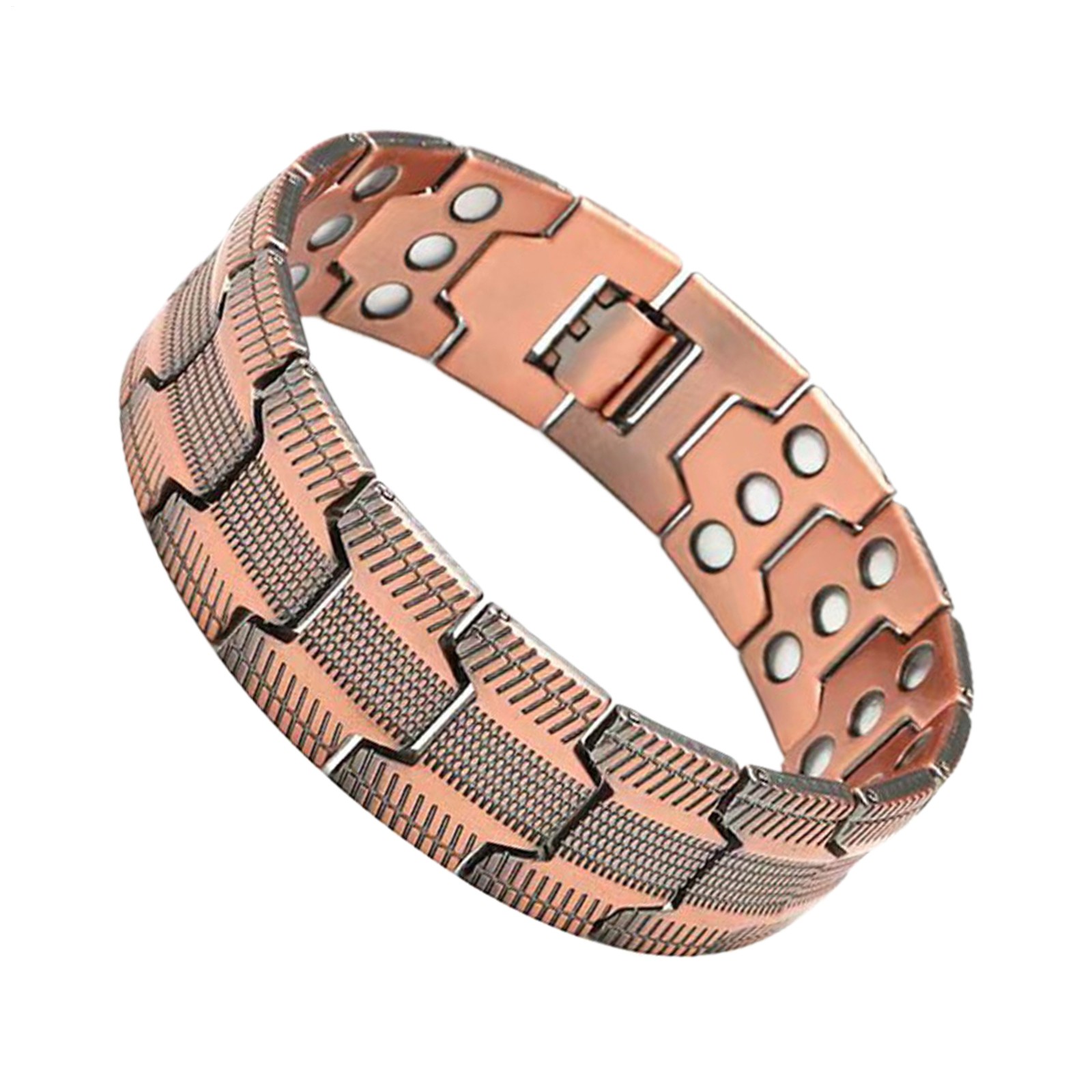 Men’s Bracelet Magnetic Therapy Arthritis Pain Relief Pure Solid Copper Bangle