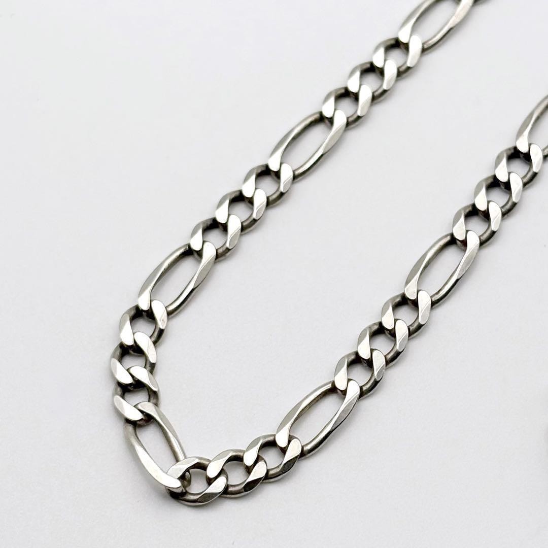 Italian-Made Euro Vintage Figaro Chain Necklace 925 Near