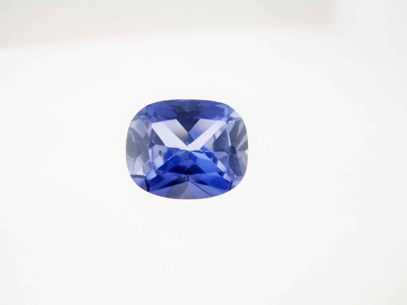 6.90ct Loose Emerald Cushion Cut Lab Created Blue Ceylon Gemstone 12 x 10mm