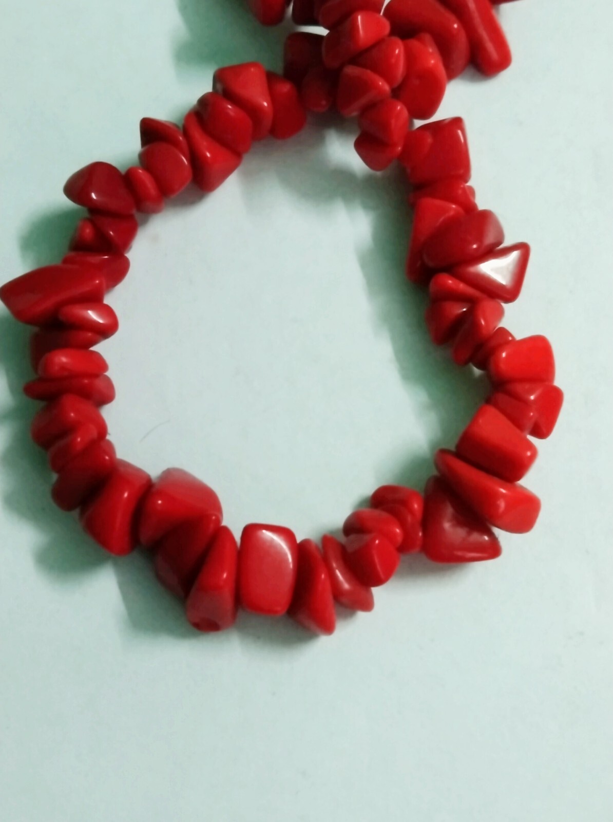 Red Coral Chips Nugget Smooth 4-6mm Natural Gemstone Beads 34″inch 1 Strand