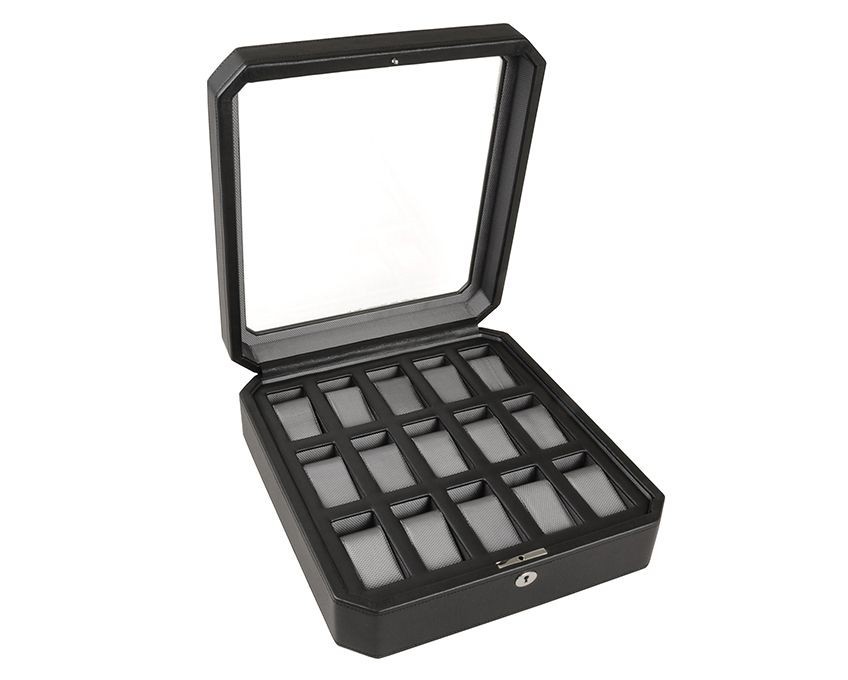 Windsor 15 Piece Watch Box black