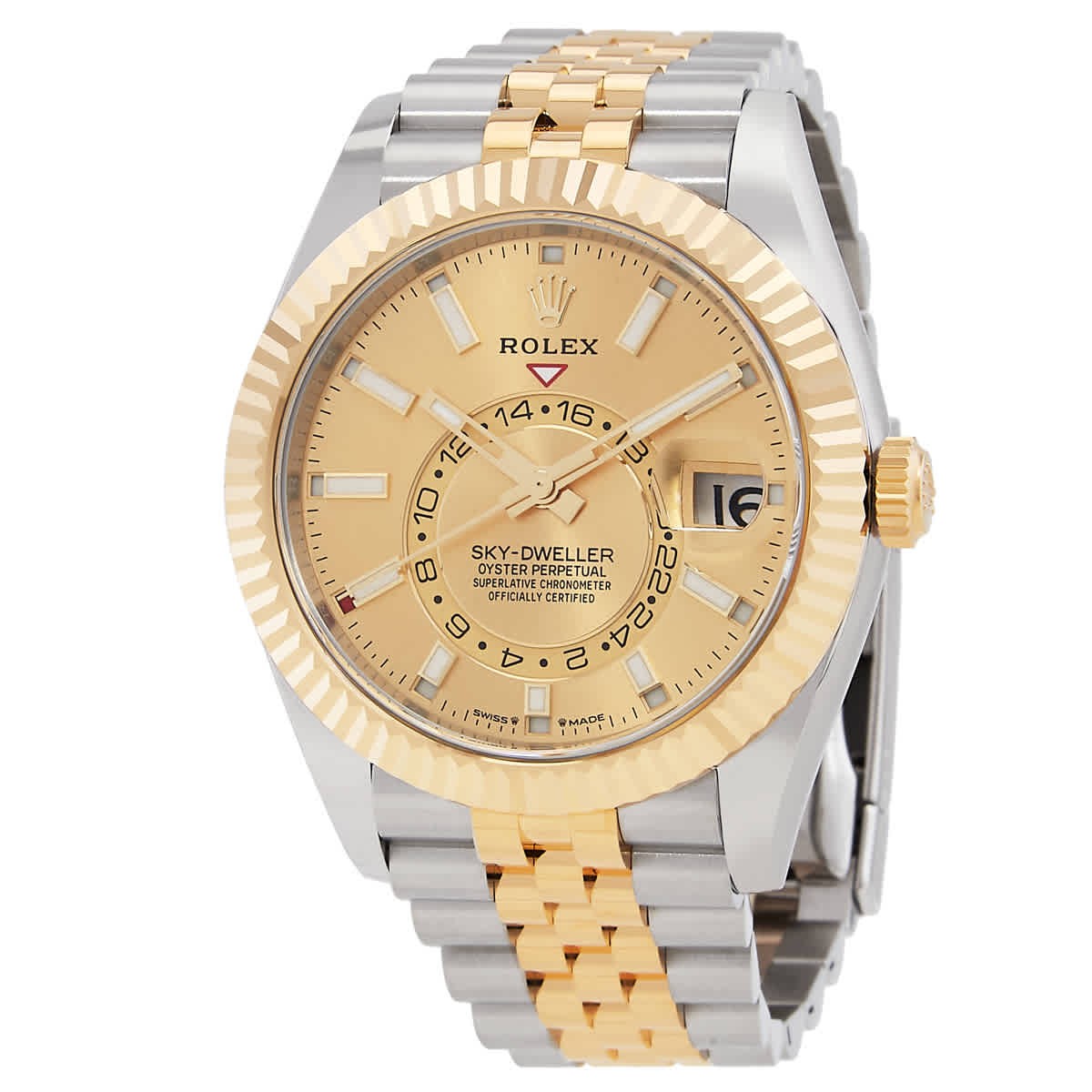 Rolex Sky Dweller GMT Automatic Chronometer Champagne Dial Men’s Watch