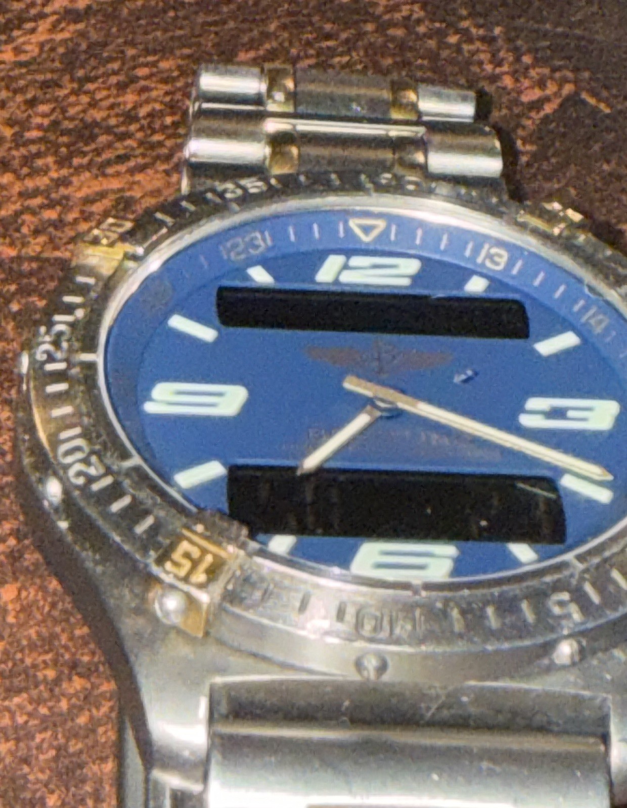 Breitling Aerospace Repetition Minutes Titanium B65062 Blue Dial Quartz Watch