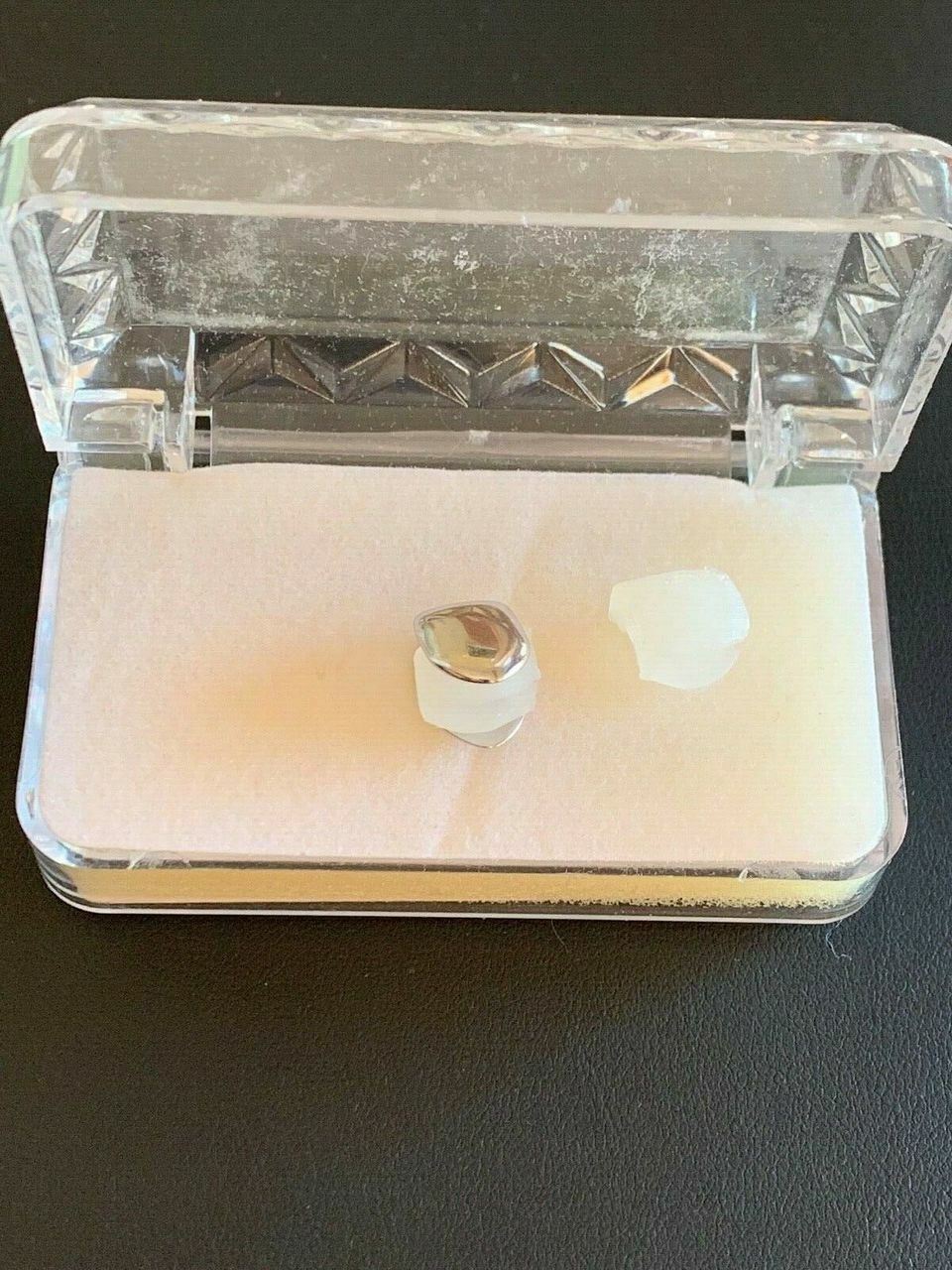 Solid 925 Sterling Silver Single Tooth Grillz Real Custom Hip Hop Grills Caps
