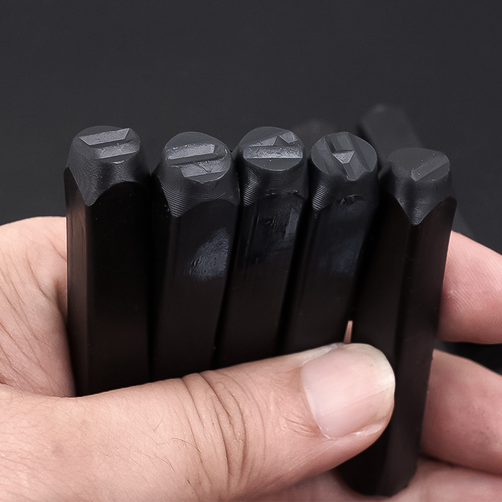 1/8″ 9PCS Number Stamp Punch Set Hardened Steel, Metal Wood Leather Hand Tools