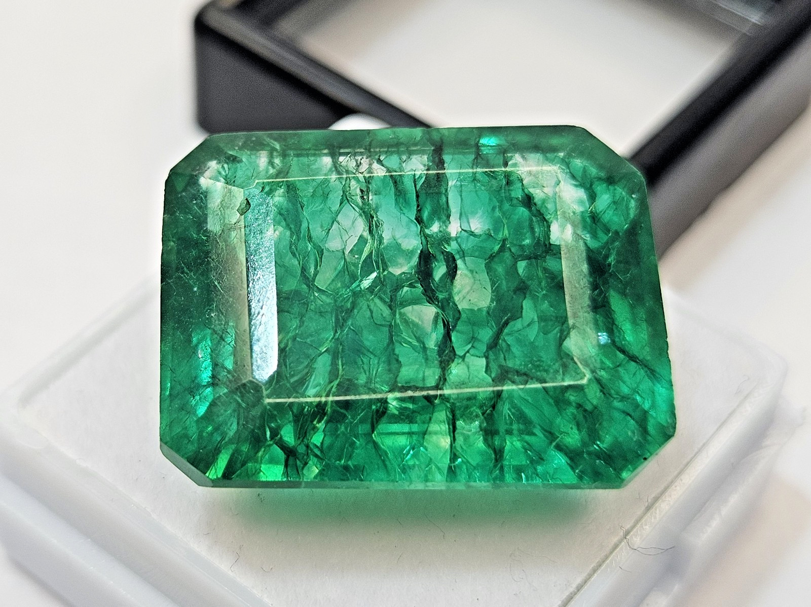 Colombian Emerald 28+ Ct Emerald Cut Green CERTIFIED Loose Gemstone