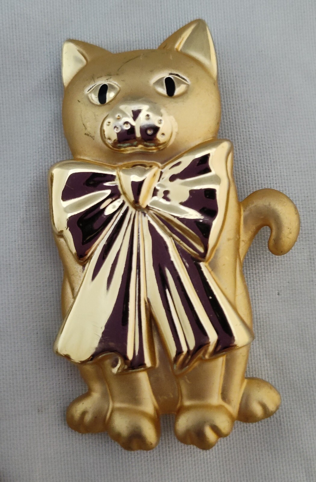 Vintage Cat Pins/Pendants JJ 1928 AJC Unmarked Lot of 9 One Sterling (SBB)