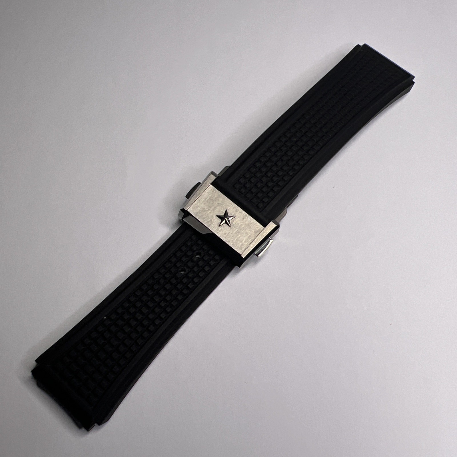 Zenith Black Rubber Strap & Deployant Clasp For Defy El Primero 21 95.9000.9004
