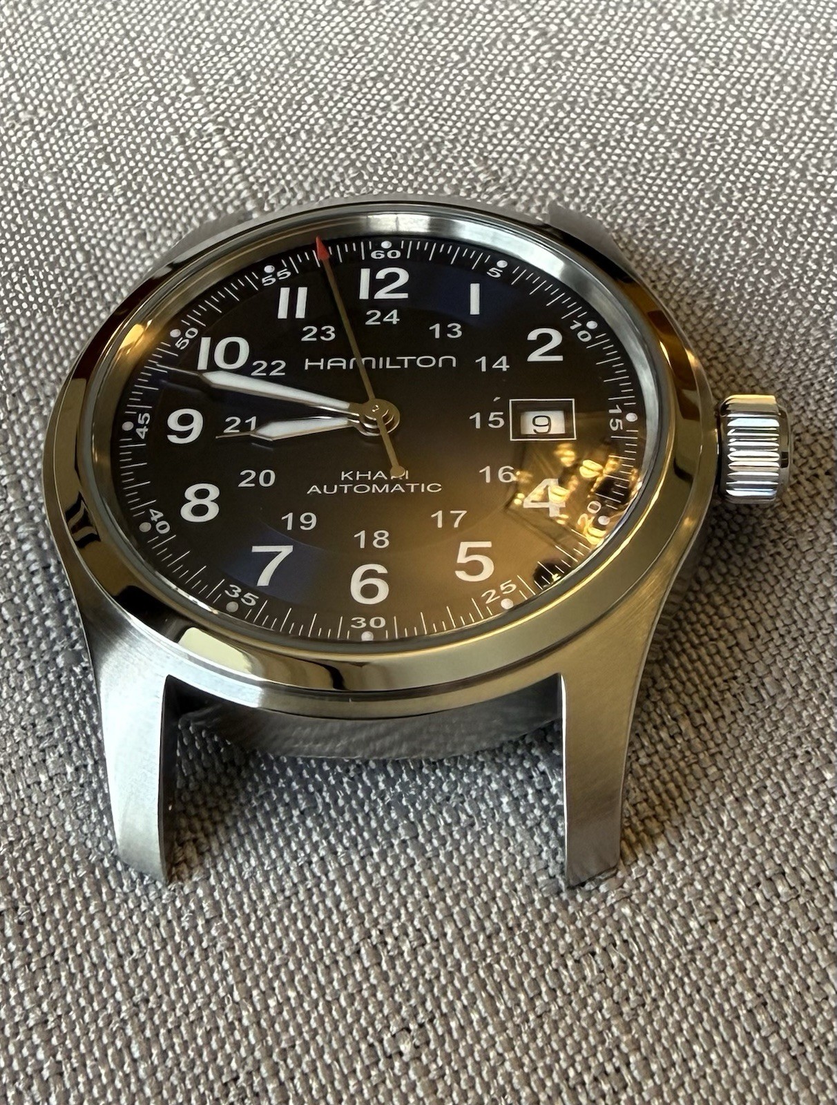 Hamilton Khaki Field Auto H70605540 Blue 42mm Full Set + Bracelet + 3 Straps